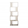 Rebecca Mobili Scaffale Libreria 5 Ripiani Abete Sbiancato Mdf Sala 169x60x24