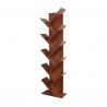 Rebecca Mobili Bookshelf Shelving Unit 10 Shelves Mdf Brown Walnut 160x44,5x22