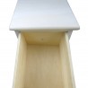 Rebecca Mobili Cómoda Cajonera 5 cajones Blanco Marrón Madera 91x26x30