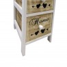 Rebecca Mobili Nightstand 3 Drawers Nordic White Wood  Bedroom Batroom 59x26x30