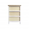 Rebecca Mobili Bedside Table 3 Drawers White Majolica Wood 60x40x30