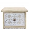 Rebecca Mobili Schmale Kommode Holz Weiß Beige Shabby 80,5x29x25