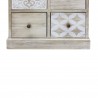 Rebecca Mobili Cassettiera 8 Cassetti Legno Beige Bianco Ingresso 80,5x53,5x25