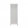 Rebecca Mobili High Chest of Drawers with 5 Drawers in White Wood Modern Entrance 93x30x25 cm