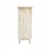 Rebecca Mobili Narrow Bedside Cabinet 4 Drawers Boho Shabby Wood for Bedroom