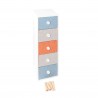 Rebecca Mobili Dresser Chest of Drawers 5-Drawer Modern Wooden Fabric for Children's Rooms