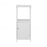 Rebecca Mobili Column Cabinet White Wooden with Shelves Door for Bathrooms