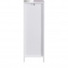 Rebecca Mobili Column Cabinet White Wooden Bathroom Cabinet with 2 Drawers and Shelf