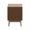 Rebecca Mobili Nordic Brown Wooden 2 Drawer Bedside Table 56,5x40x40 cm