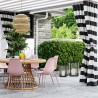 Rebecca Mobili Set of 2 Metal and Black PVC Candleholder Lanterns for Interior and Outdoor Modern use