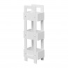 Rebecca Mobili Ladder keukenplank met 3 planken in wit hout Modern badkamermeubilair