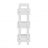 Rebecca Mobili Kitchen Ladder Rack with 3 Shelves in White Wood Modern Bathroom Furniture