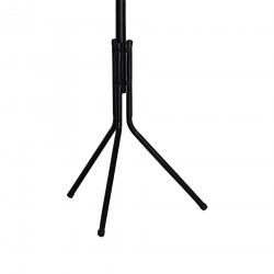 Rebecca Mobili Coat Stand Self-standing Coat Rack with 6 Hooks Black Metal