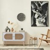 Rebecca Mobili Mobile per Soggiorno Credenza in Legno 2 Ante Bianco Marrone Stile Scandinavo