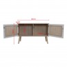 Rebecca Mobili Mobile per Soggiorno Credenza in Legno 2 Ante Bianco Marrone Stile Scandinavo