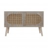 Rebecca Mobili Credenza per Ingresso Mobile Scandinavo con 2 Ante in Legno Marrone