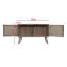 Rebecca Mobili Credenza per Ingresso Mobile Scandinavo con 2 Ante in Legno Marrone