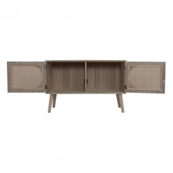 Rebecca Mobili Credenza per Ingresso Mobile Scandinavo con 2 Ante in Legno Marrone