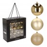 Rebecca Mobili Decorative Christmas Tree Baubles 34 pcs Gold Color Glass