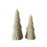 Rebecca Mobili Set of 2 Decorative Candles Beige in Soy Wax for Centerpiece