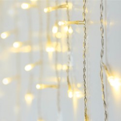 Rebecca Mobili Curtain of Lights Warm White 90 LEDs for Indoor and Outdoor