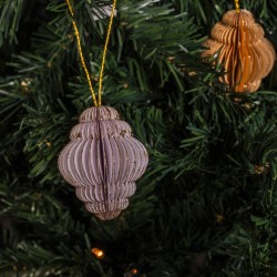 Rebecca Mobili Ornamenti per Albero di Natale Pendenti Decorativi in Carta 24 pz