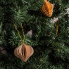 Rebecca Mobili Dekorative Hängende Weihnachtsbaum-Verzierungen aus Papier 24 Stück