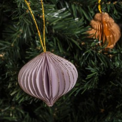 Rebecca Mobili Dekorative Hängende Weihnachtsbaum-Verzierungen aus Papier 24 Stück