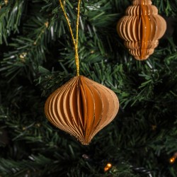 Rebecca Mobili Ornements de Noël Suspendus Décoratifs en Papier 24 pcs