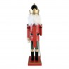 Rebecca Mobili Christmas Nutcracker Wooden Figure 38 cm with Black Crown Gift Idea