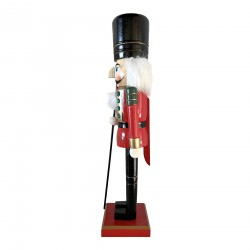 Rebecca Mobili Decorative Nutcracker Large Christmas Soldier with Black Hat