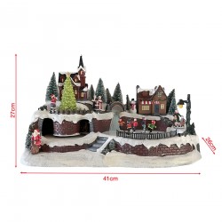 Rebecca Mobili Christmas Village with Movement and Lights Christmas Carol Gift Idea