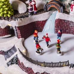 Rebecca Mobili Christmas Village with Movement and Lights Christmas Carol Gift Idea