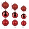 Rebecca Mobili Christmas Tree Balls Decorations 34 pcs Red Glass