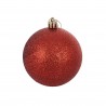 Rebecca Mobili Boules de Noël Décorations pour Arbre 34 pcs Rouge en Verre