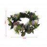 Rebecca Mobili Christmas Garland Christmas Wreath Plastic Green White Gift Idea