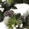 Rebecca Mobili Christmas Garland Christmas Wreath Plastic Green White Gift Idea