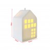 Rebecca Mobili Christmas House with Lights Ceramic Christmas Decoration White Gift Idea