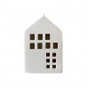 Rebecca Mobili Christmas House with Lights Ceramic Christmas Decoration White Gift Idea