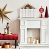 Rebecca Mobili White Wooden Advent Calendar with 24 Drawers and Lights Gift Ideas