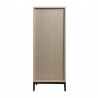 Rebecca Mobili Chest of Drawers with 4 Drawers in Wood and Metal Modern Style