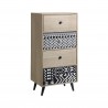 Rebecca Mobili Bathroom Chest of Drawers with 4 Drawers Wood Metal Industrial Style