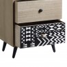 Rebecca Mobili Bathroom Chest of Drawers with 4 Drawers Wood Metal Industrial Style