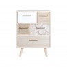 Rebecca Mobili Multipurpose Chest of Drawers Light Wood with 5 Drawers