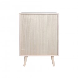 Rebecca Mobili Meuble Commode Polyvalent en Bois Clair avec 5 Tiroirs