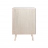 Rebecca Mobili Meuble Commode Polyvalent en Bois Clair avec 5 Tiroirs