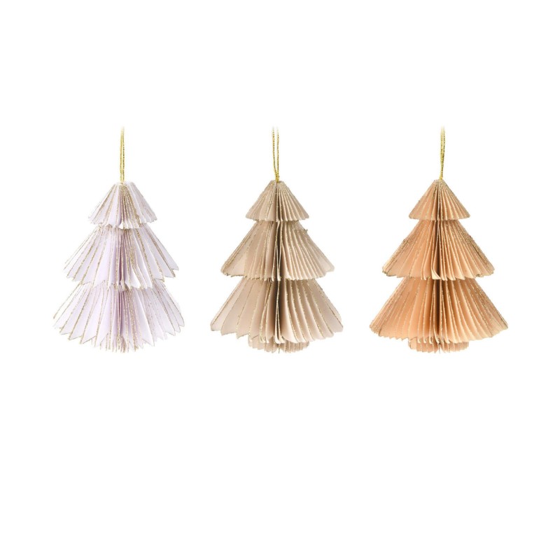 Rebecca Mobili Christmas Tree Shaped Hanging Ornaments 12 pcs in Paper