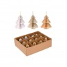 Rebecca Mobili Christmas Tree Shaped Hanging Ornaments 12 pcs in Paper