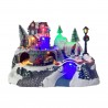 Rebecca Mobili Christmas Village with Lights and Movement Christmas Decor