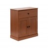 Rebecca Mobili Multipurpose Cabinet with Drawer 2 Doors Brown for Bathroom Entrance Kitchen